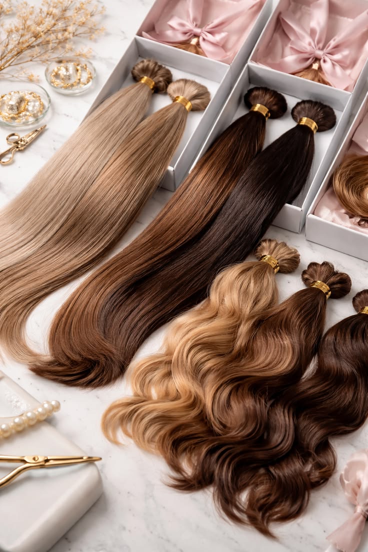 Luxe Crown Co. clip-in extensions