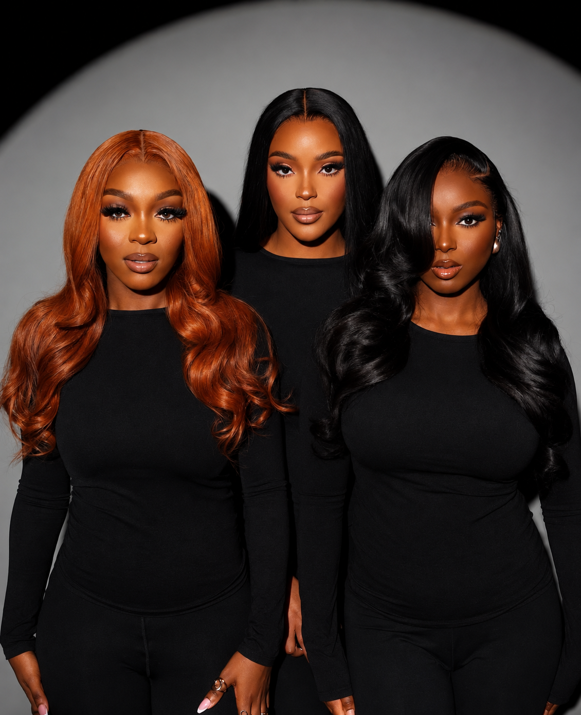 Women wearing Luxe Crown Co. hair